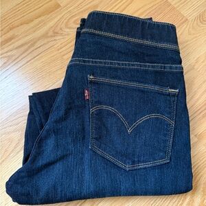Levi’s Women’s Dark Wash Skinny Jeans Size 4 Mid Rise Stretch Denim